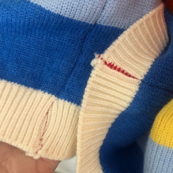 Rainbow Striped Crew Neck Sweater - Picture 5 of 16
